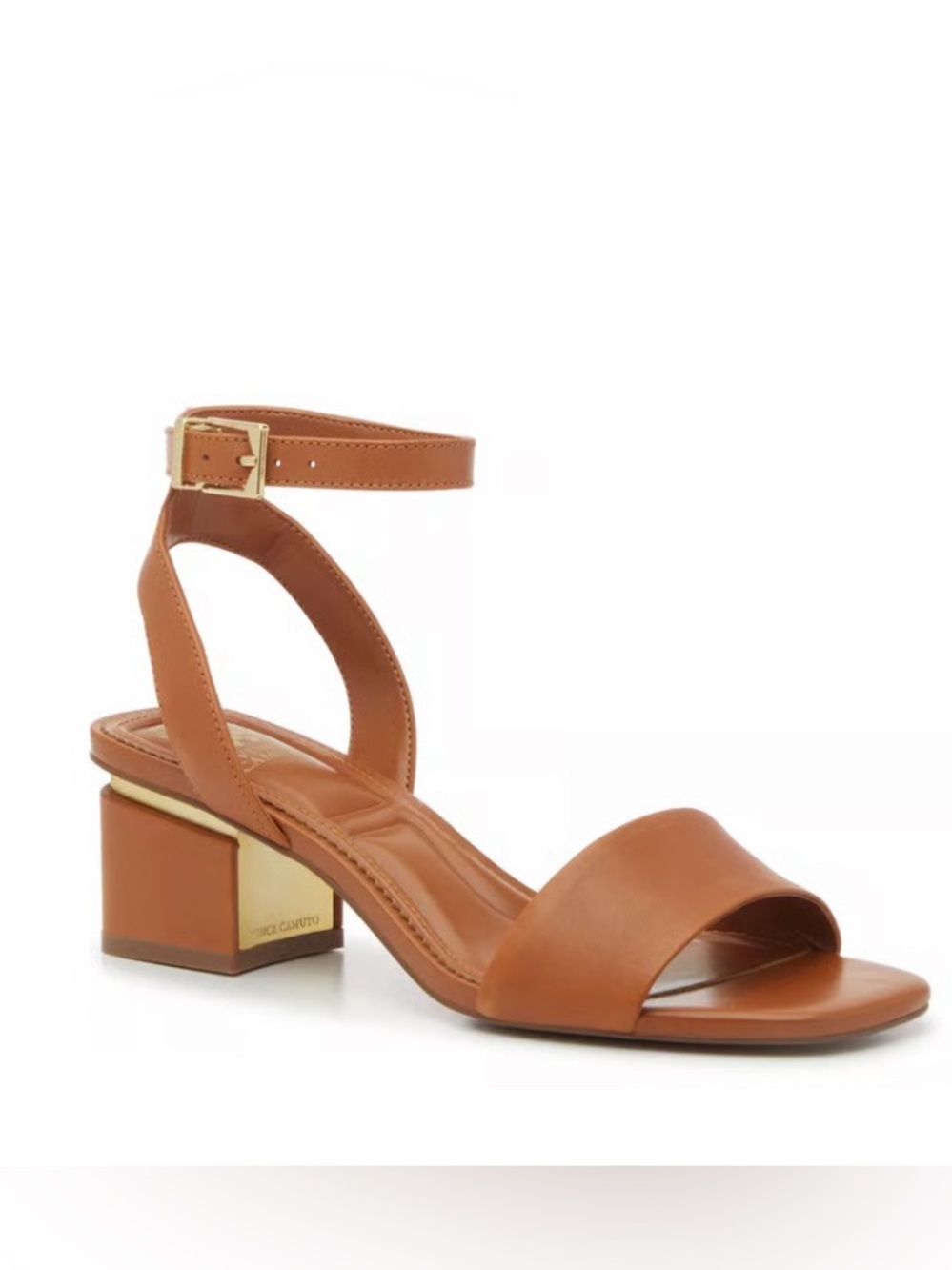 Vince Camuto Acaylee Sandal In Golden Walnut Women’s Size 9M New In Box